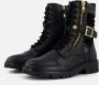 Vingino Britt One Veterboots Laarzen Met Veters Meisjes Zwart - Thumbnail 2