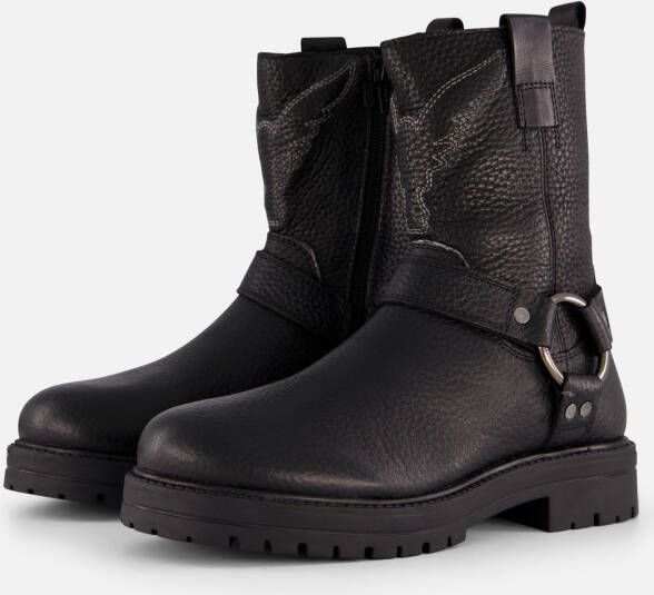 VINGINO Carice Biker boots zwart Leer