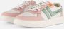 VINGINO Odette Low leren sneakers wit lichtroze lichtgroen Meisjes Leer 32 - Thumbnail 17