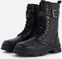 Vingino Jennifer Hi Veterboots Laarzen Met Veters Meisjes Kids Zwart - Thumbnail 3