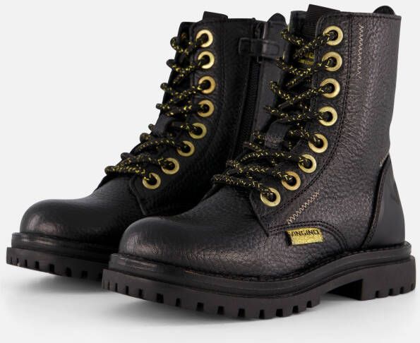 VINGINO Shirley Veterboots zwart Leer