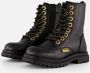 Vingino Shirley Veterboots zwart Leer Dames - Thumbnail 4