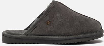 Warmbat Barron Suede Heren Pantoffels Dark grey