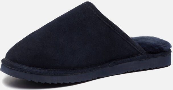 Warmbat Classic Pantoffels blauw Suede