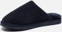 Warmbat Classic Unisex Suede Sloffen Donkerblauw - Thumbnail 3