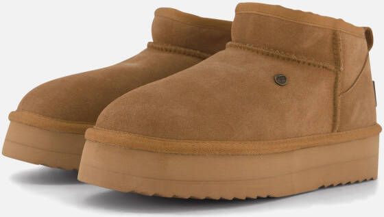 Warmbat Durack Goevoerde boots cognac Suede