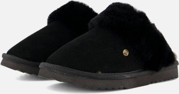 Warmbat Flurry Pantoffels zwart Suede