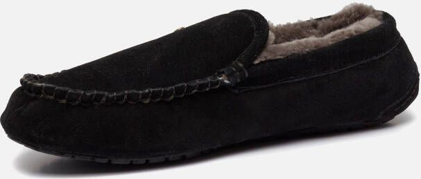 Warmbat Pantoffels zwart Suede