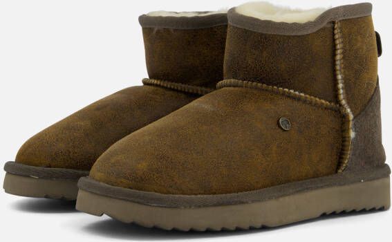 Warmbat Wallaby Gevoerde boots bruin Suede