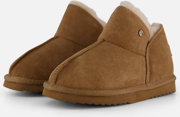 Warmbat Willow Pantoffels cognac Suede