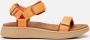 Woden Stijlvolle en Comfortabele Line Sandaal met Verstelbare Bandjes Oranje Dames - Thumbnail 15
