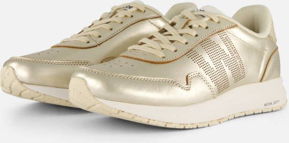 Woden Nora Gouden Sneakers Gerecyclede Materialen Yellow Dames