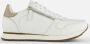 Woden Ydun Leather Zipper Trendy Leren Sneakers Beige Dames - Thumbnail 2