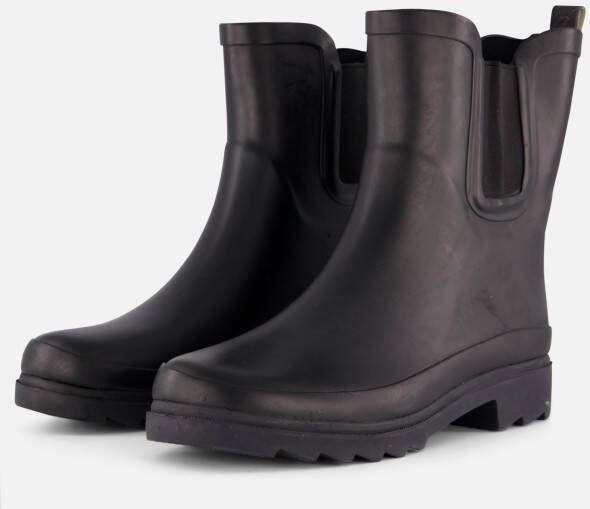 XQ Footwear Regenlaarzen zwart Rubber